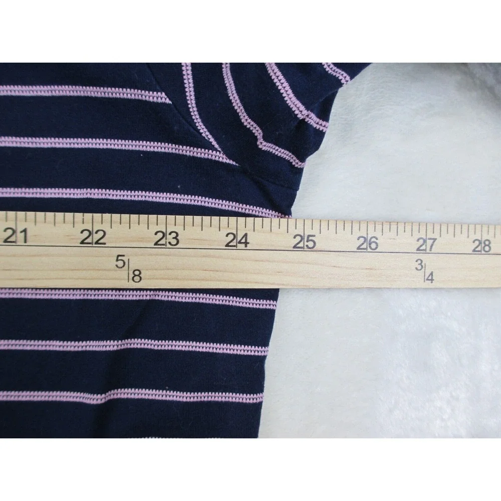 Ralph Lauren‎ Polo Shirt Mens Extra Large Blue Pink Pony Striped Golf Casual*